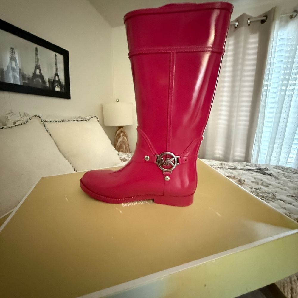 Michael Kors Fuchsia Knee-High Boots